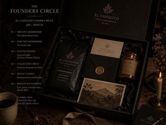 El Cafecito Founder's Circle — VIP exclusive coffee membership tier three